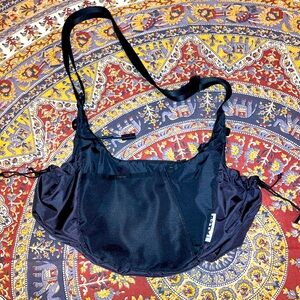 Baboon to the Moon Crescent Crossbody Black Sling Bag